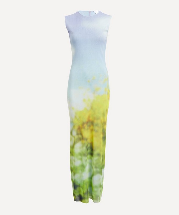 Acne Studios - Sleeveless Blurred Landscape Maxi-Dress image number null