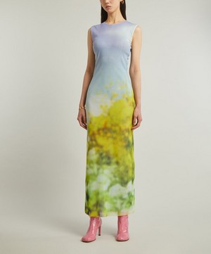 Acne Studios - Sleeveless Blurred Landscape Maxi-Dress image number 2