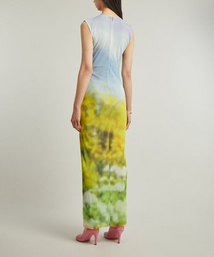 Acne Studios - Sleeveless Blurred Landscape Maxi-Dress image number 3