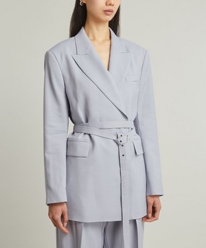 Acne Studios - Dusty Lilac Relaxed Fit Suit Jacket image number 2