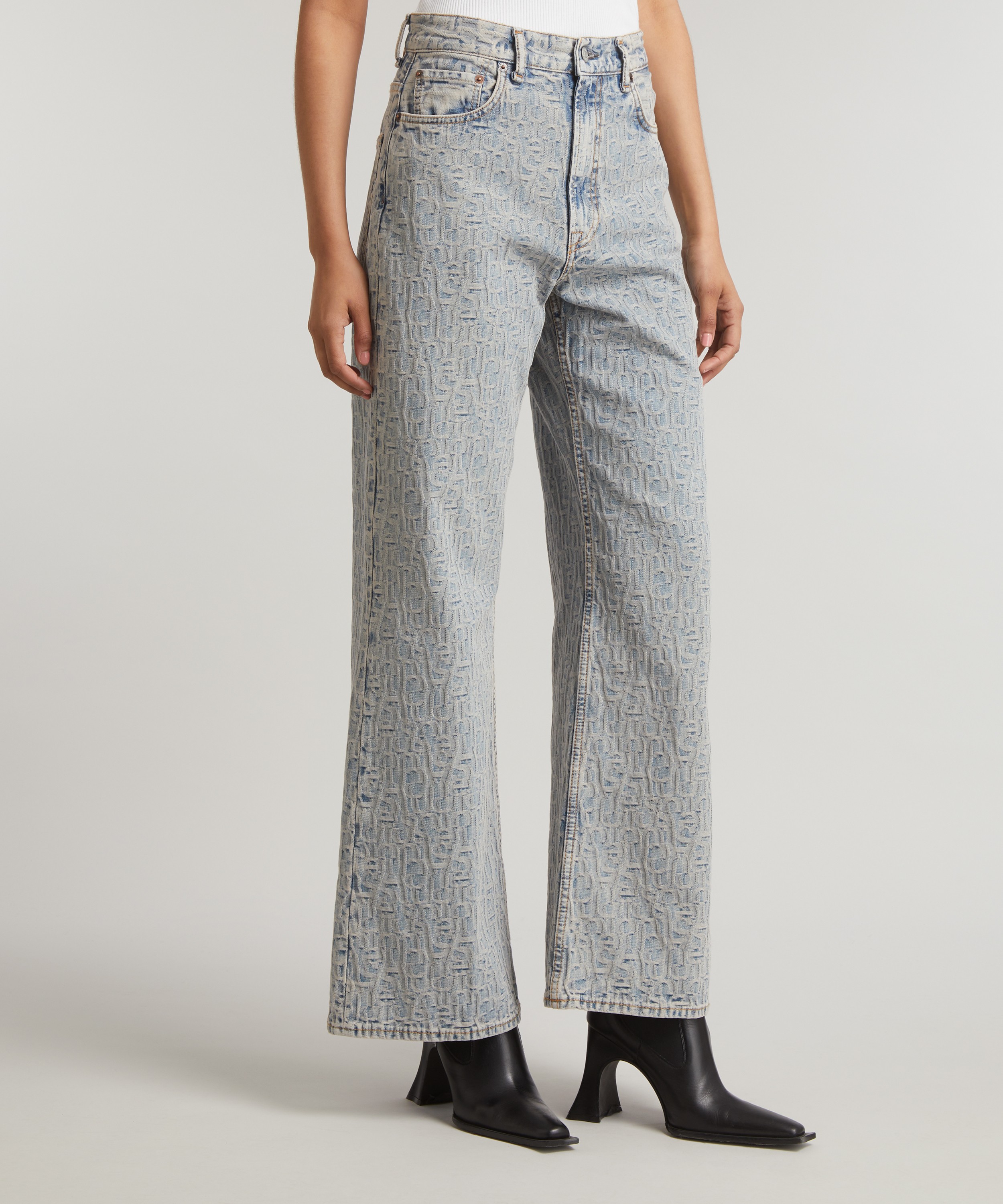 Acne Studios - 2002 Monogram Relaxed Fit Jeans image number 2