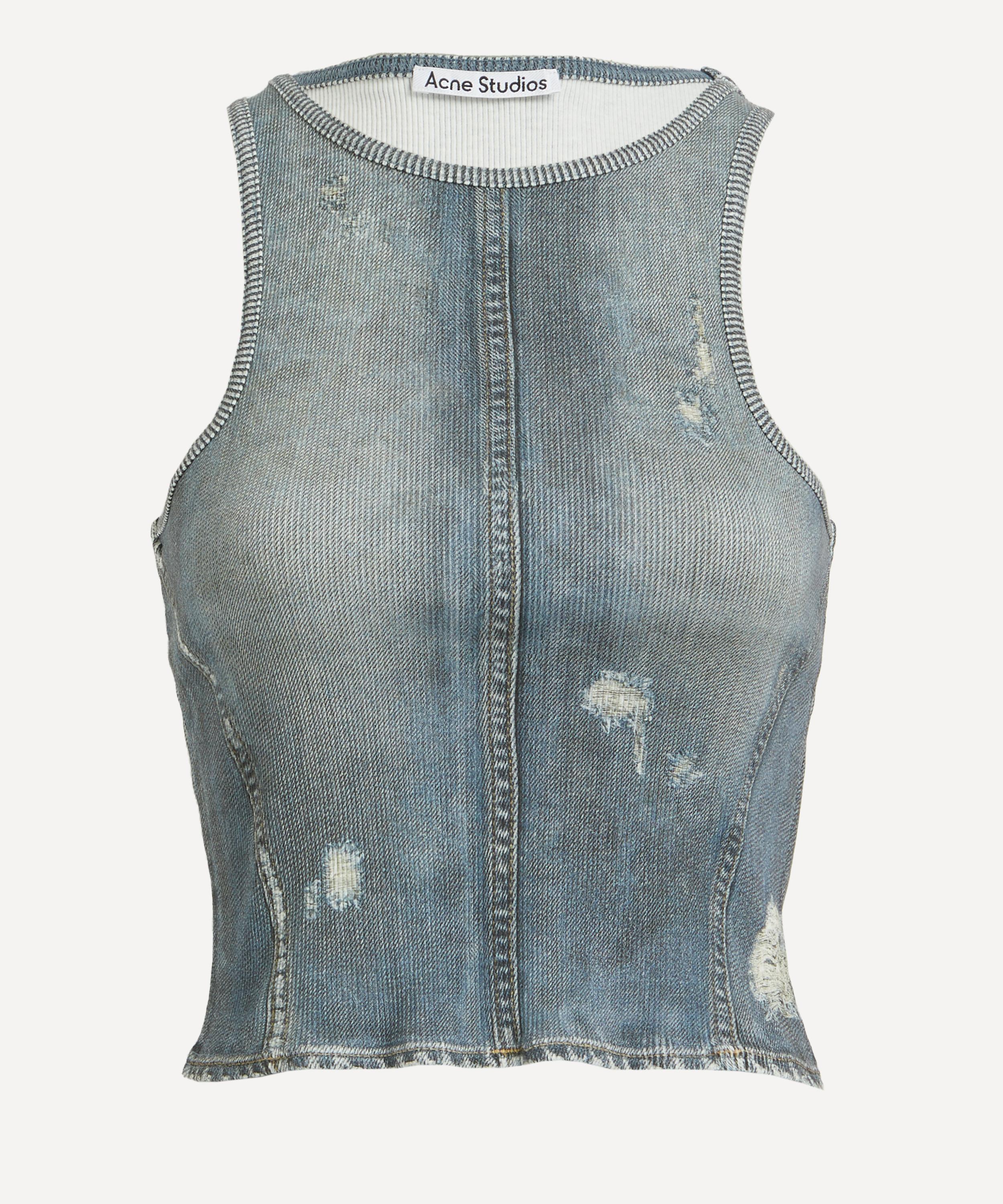 Acne Studios - Denim Blue Print Tank Top