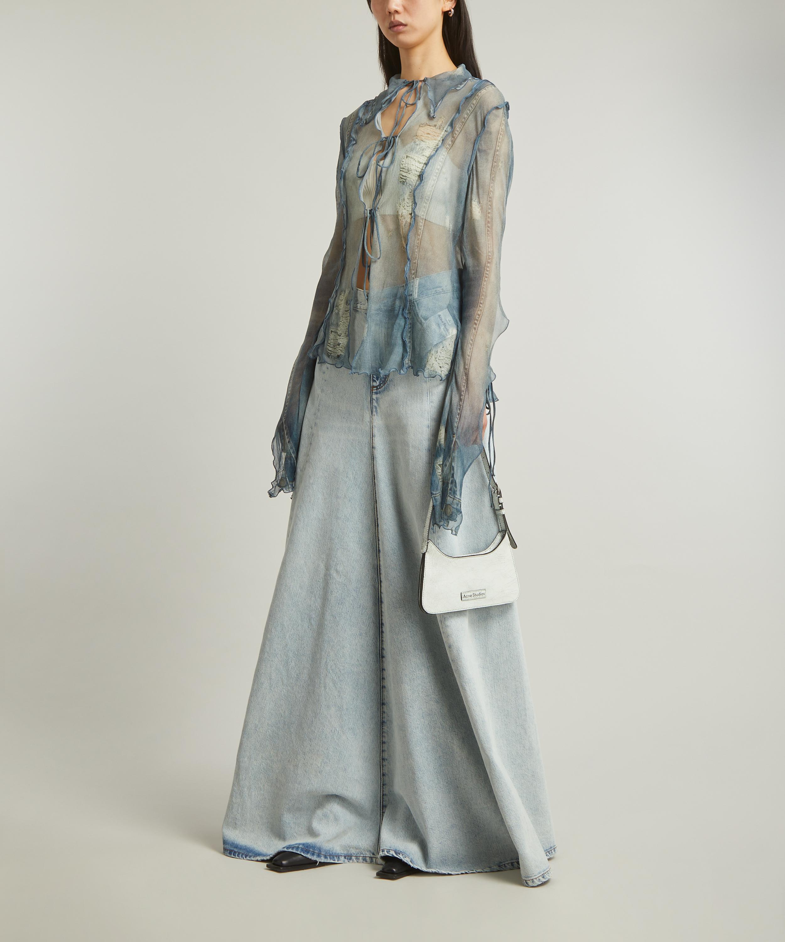 Acne Studios - Fluid Trompe L'Oeil Denim Blouse image number 1