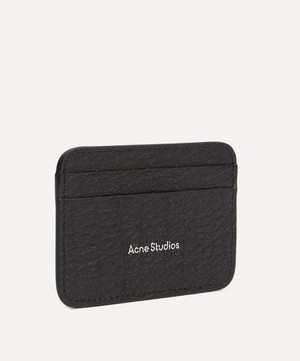 Acne Studios - Logo Grained Leather Card Holder image number 1