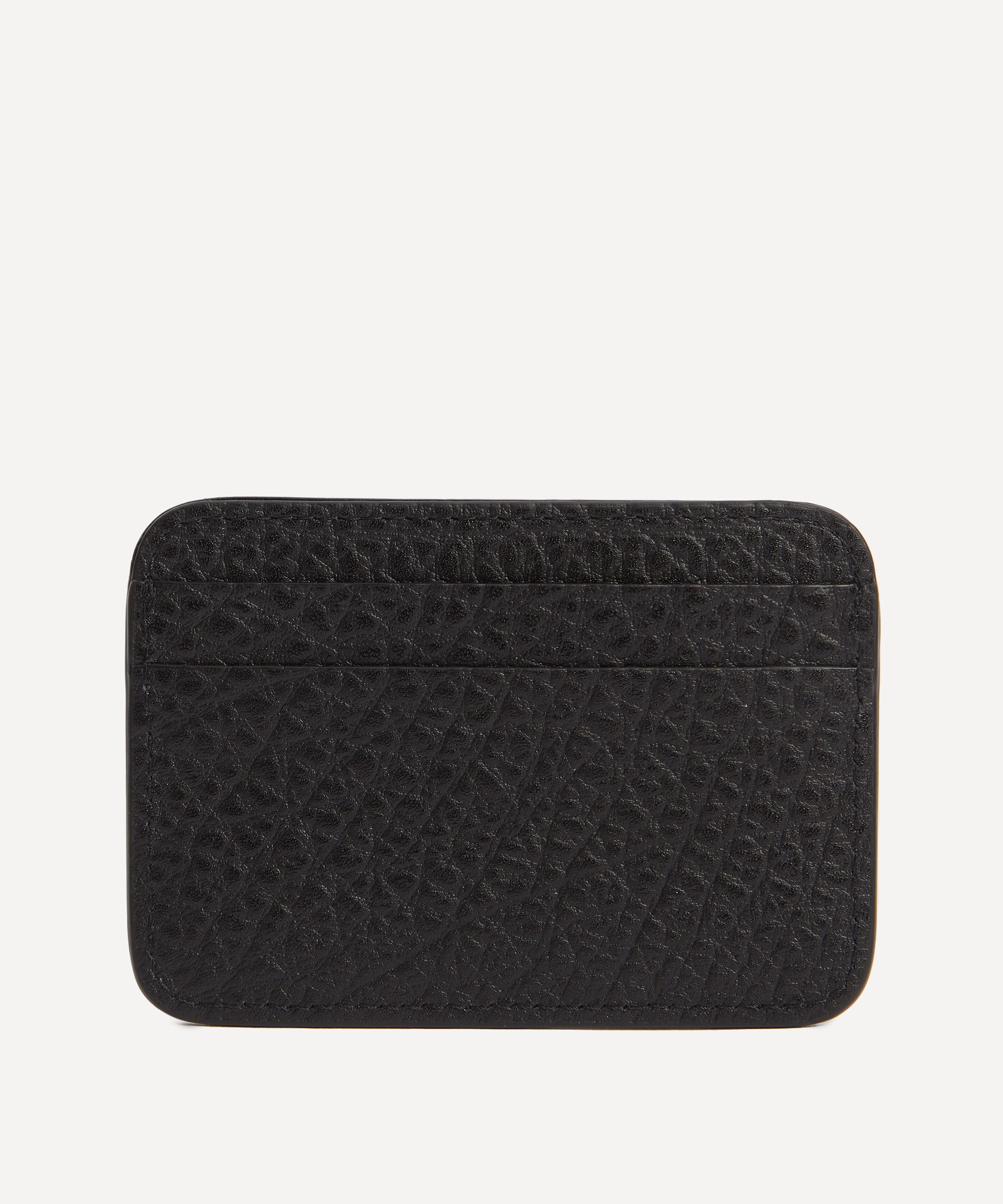 Acne Studios - Logo Grained Leather Card Holder image number 2