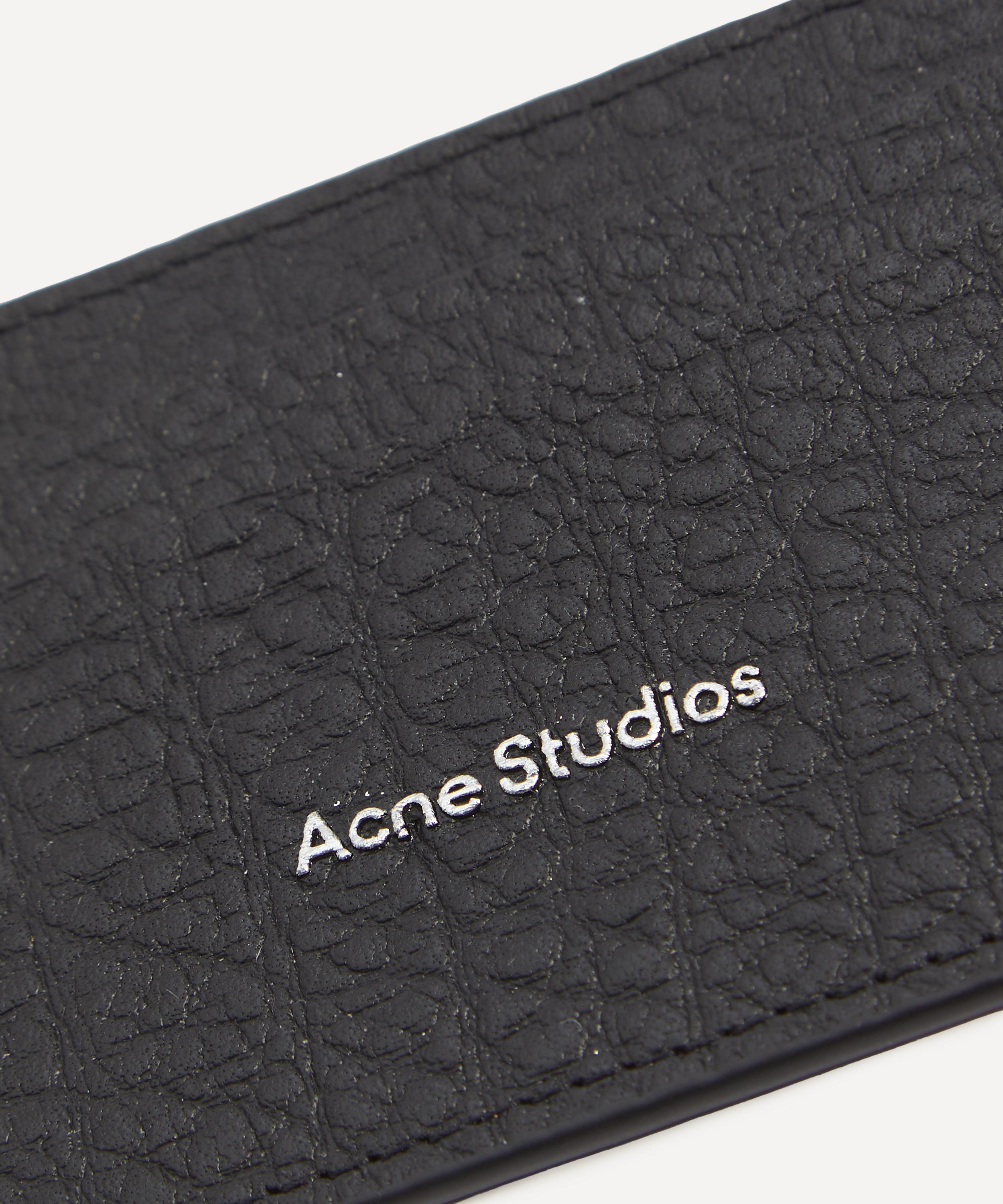 Acne Studios Logo Grained Leather Card Holder | Liberty
