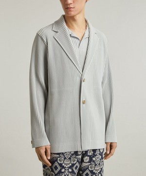 HOMME PLISSÉ ISSEY MIYAKE - Single-Breasted Pleated Blazer image number 2