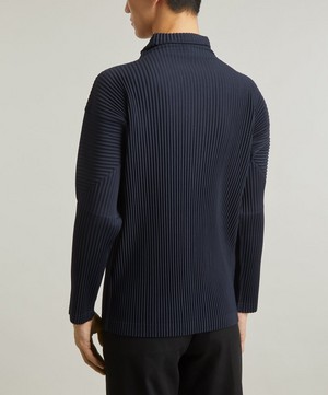 HOMME PLISSÉ ISSEY MIYAKE - Pleated Mock Neck T-Shirt image number 3