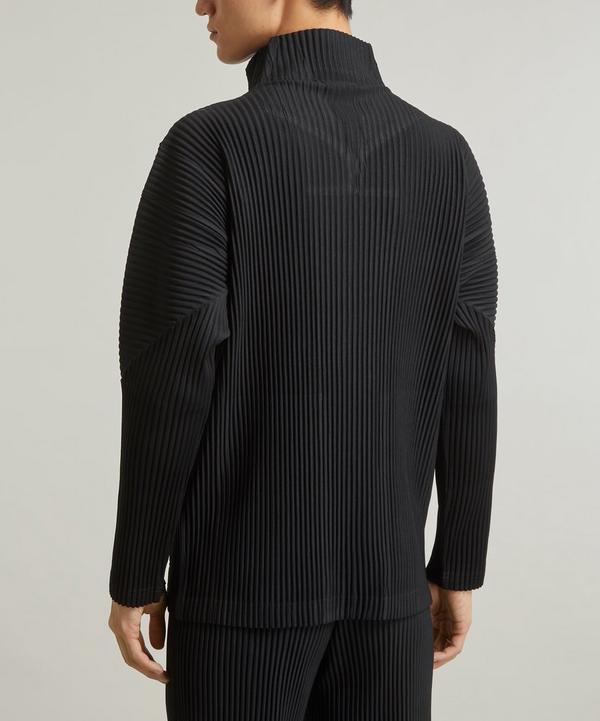 HOMME PLISSÉ ISSEY MIYAKE Pleated Mock Neck Zip Jacket | Liberty HOMME PLISSÉ ISSEY MIYAKE Pleated Mock Neck Zip Jacket | Liberty