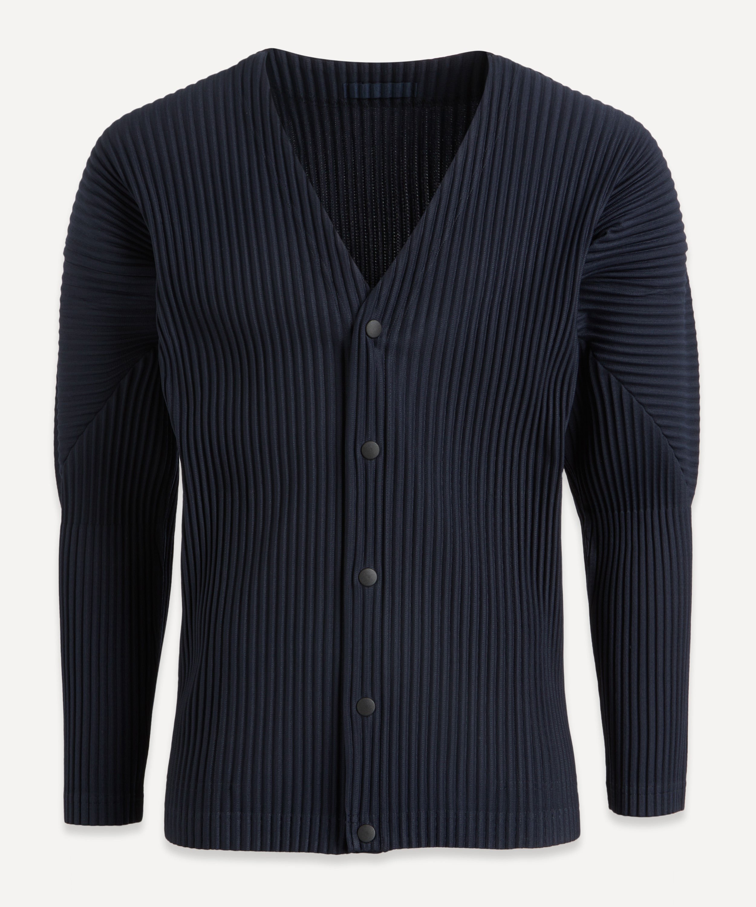 HOMME PLISSÉ ISSEY MIYAKE - Pleated V-Neck Cardigan image number null