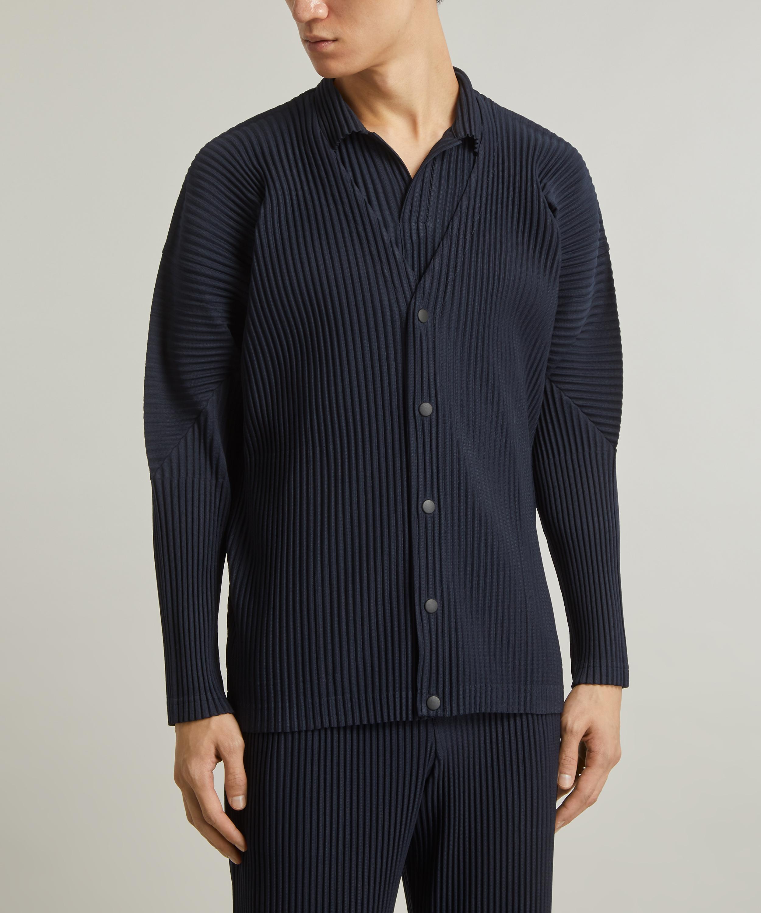 HOMME PLISSÉ ISSEY MIYAKE - Pleated V-Neck Cardigan image number 2