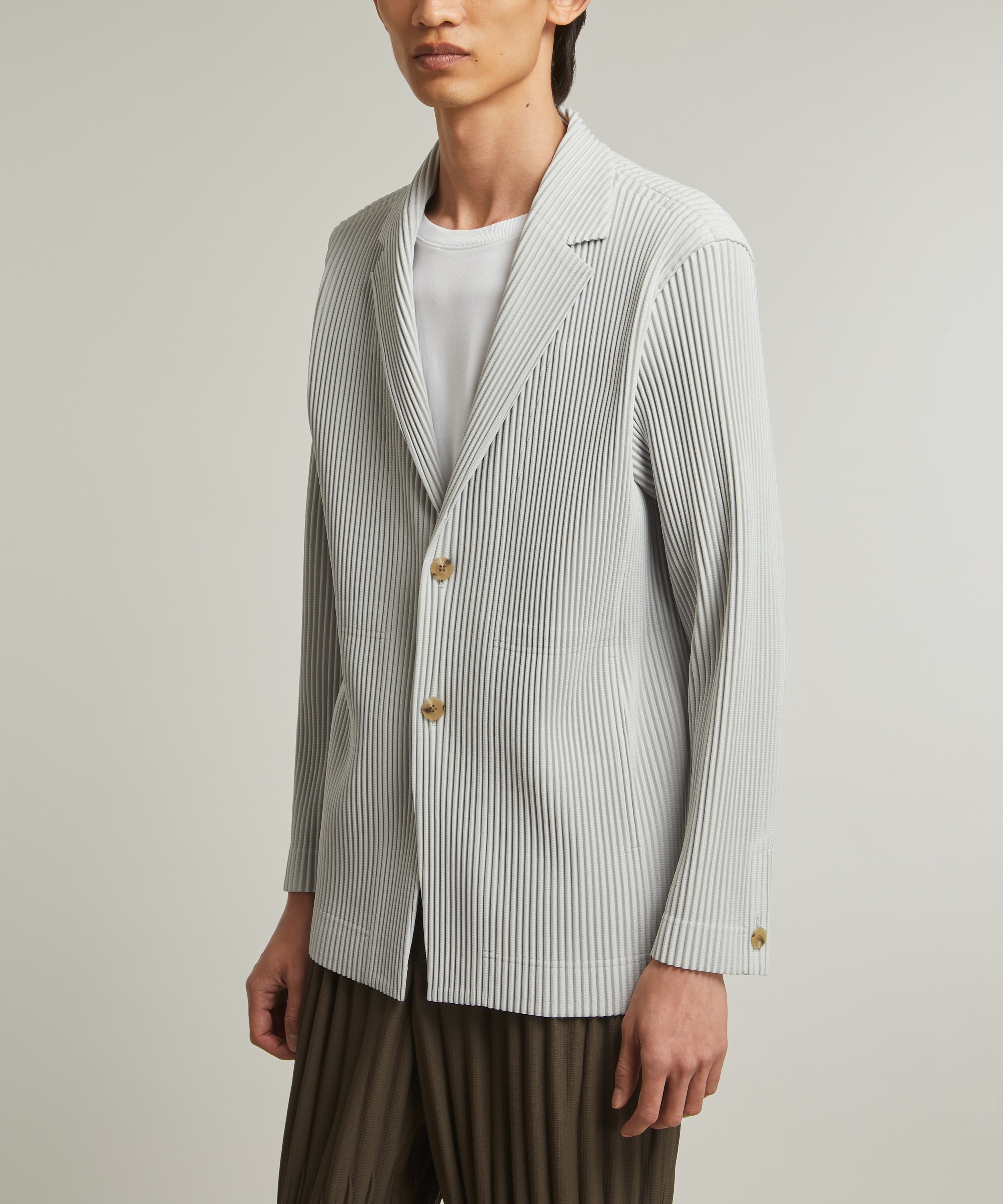 Homme Plisse Issey Miyake - Core Pleated Long Blazer image number 2