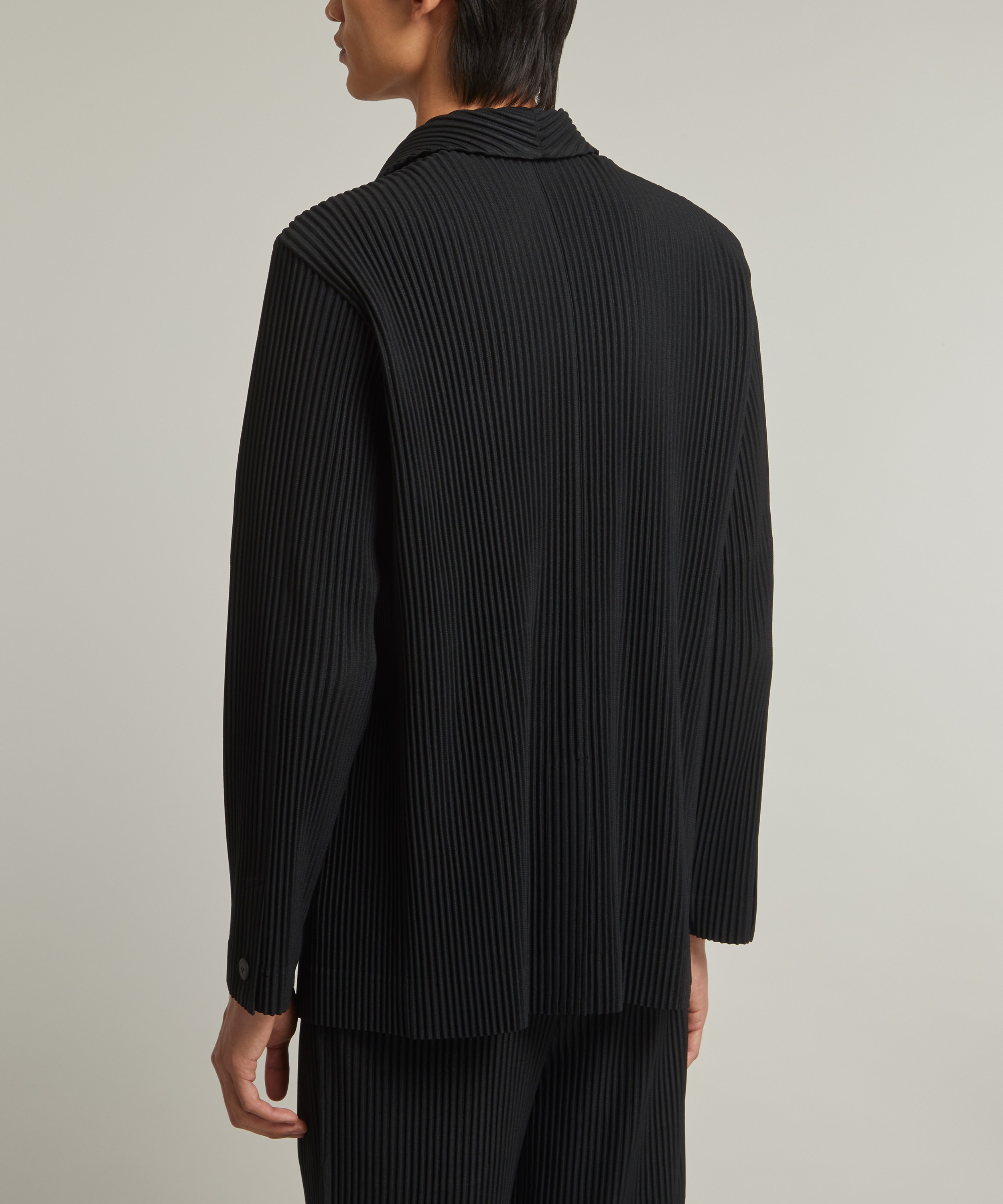 Homme Plisse Issey Miyake - Core Pleated Long Blazer image number 3