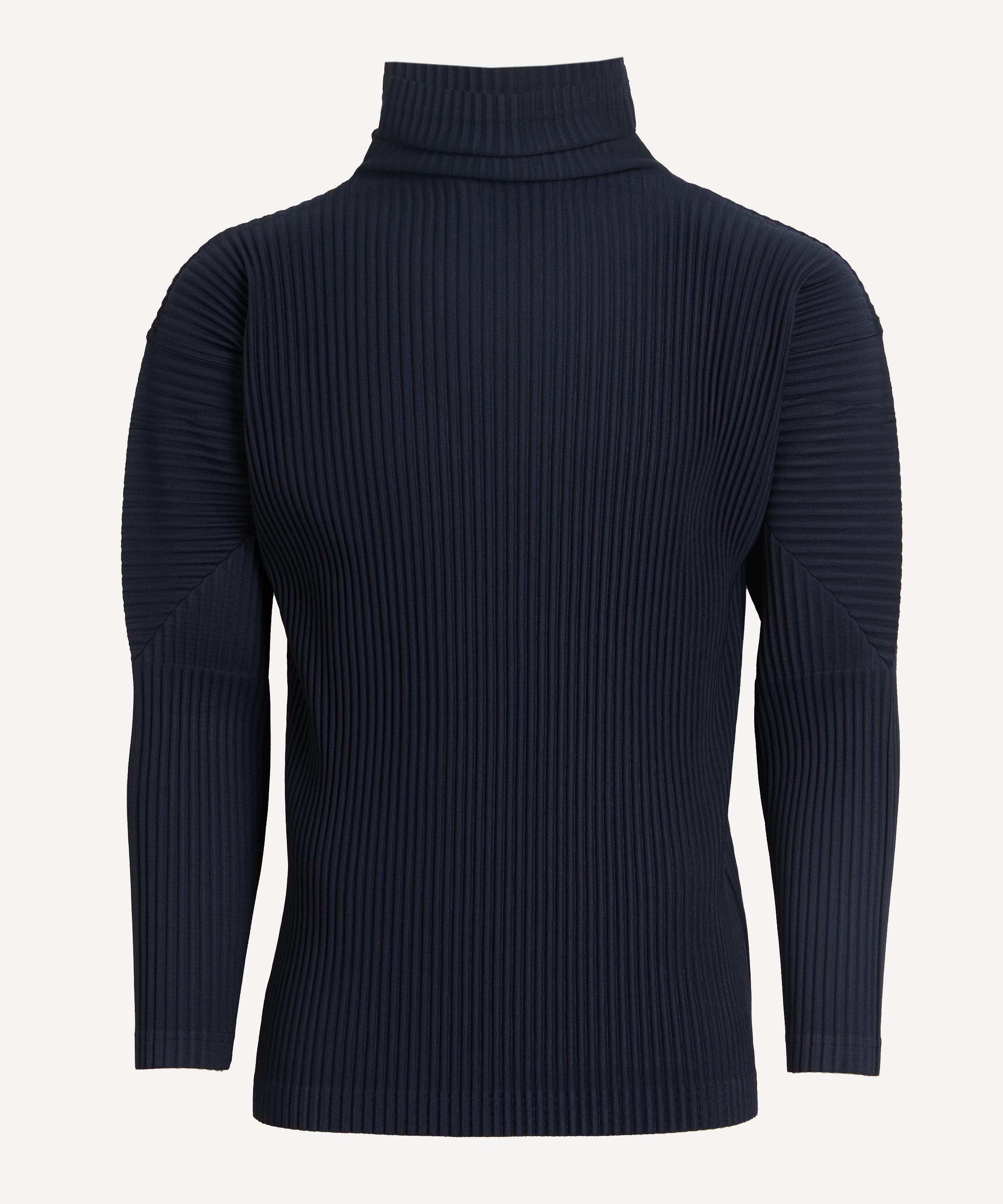 Homme Plisse Issey Miyake - Pleated Mock Neck Shirt image number 0