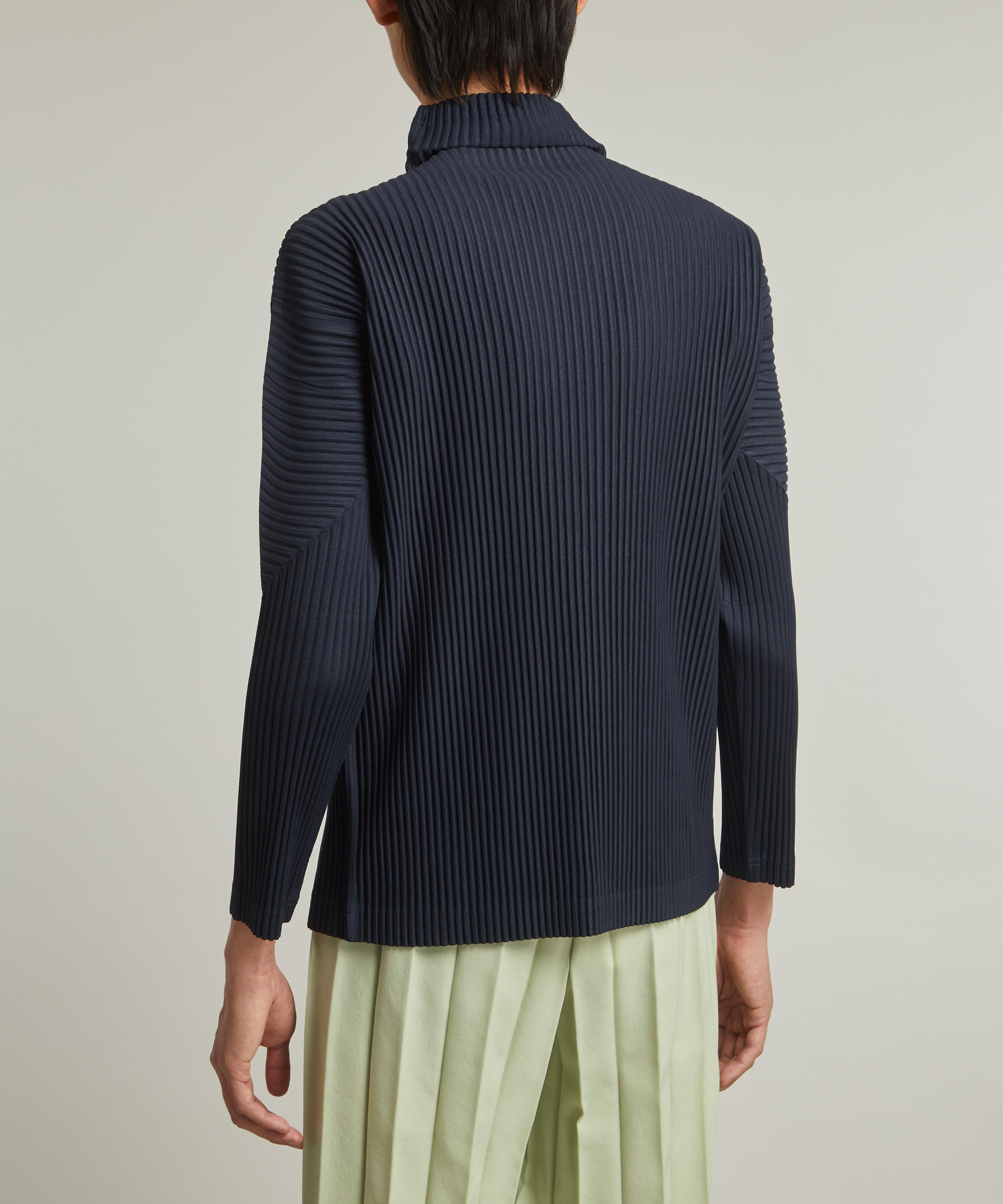 Homme Plisse Issey Miyake - Pleated Mock Neck Shirt image number 3