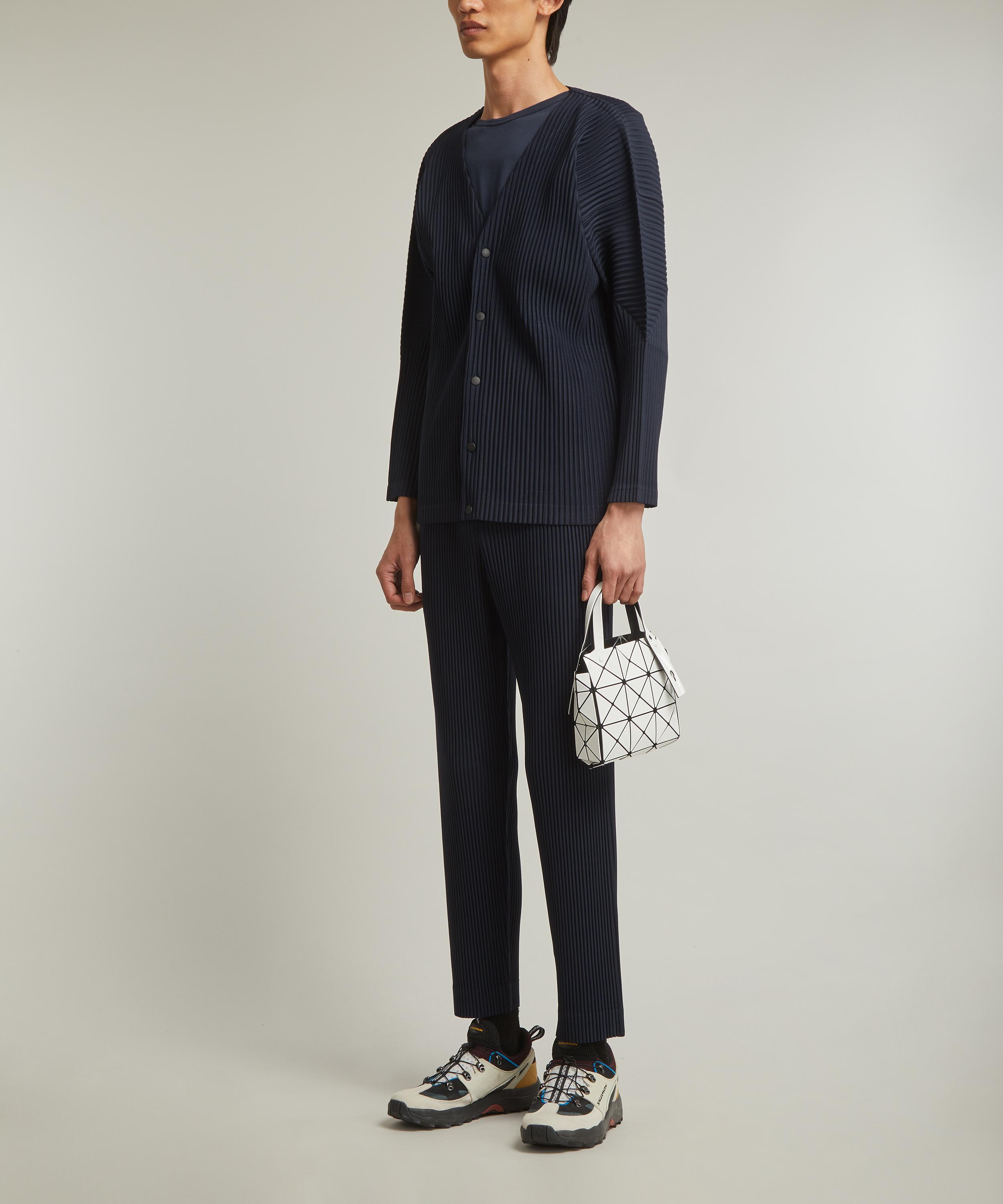 HOMME PLISSÉ ISSEY MIYAKE カーディガン　ネイビー Homme Plisse Issey Miyake Pleated V-Neck Cardigan | Liberty