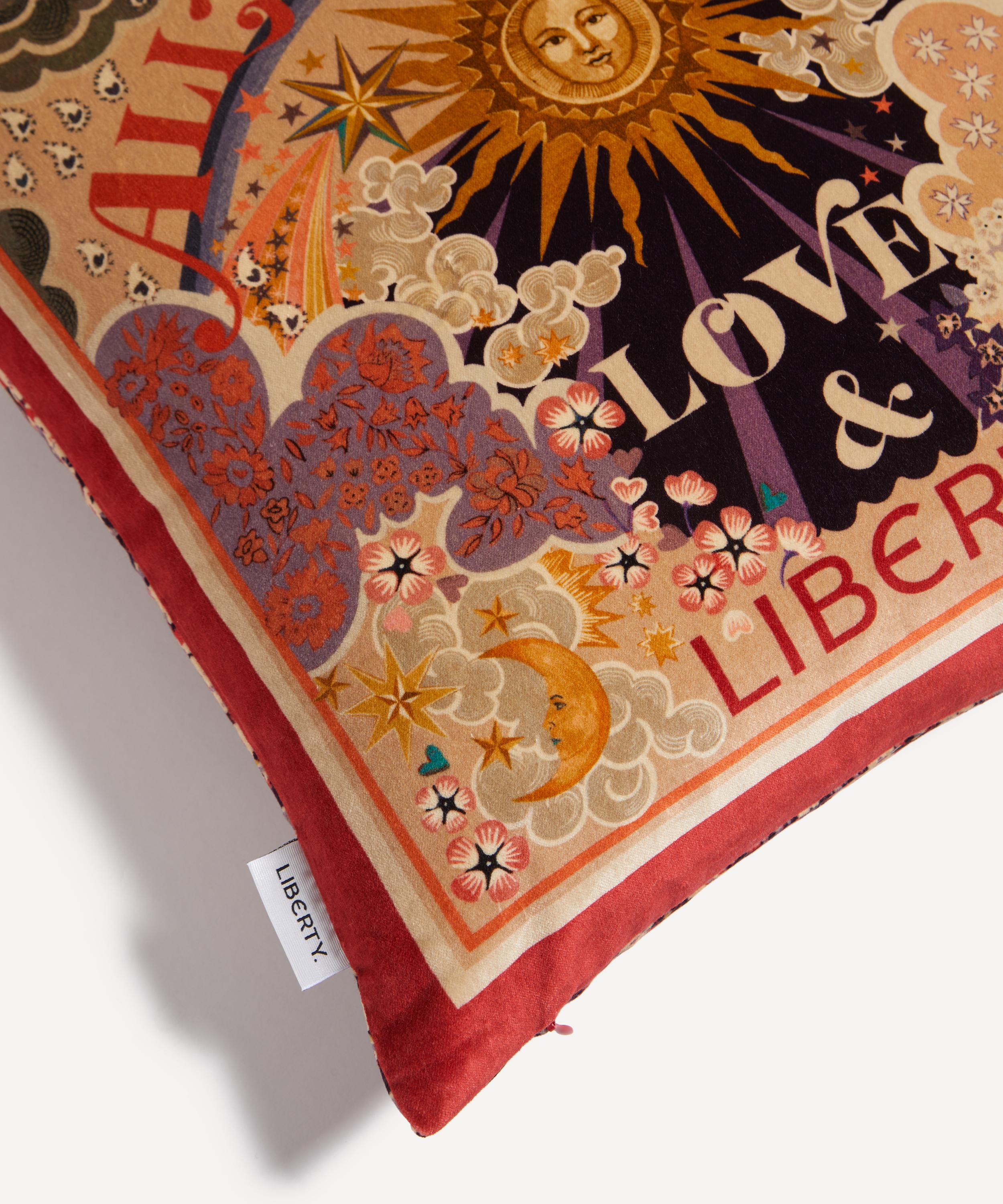 Liberty - The Power of Love and Liberty Square Velvet Cushion image number 2