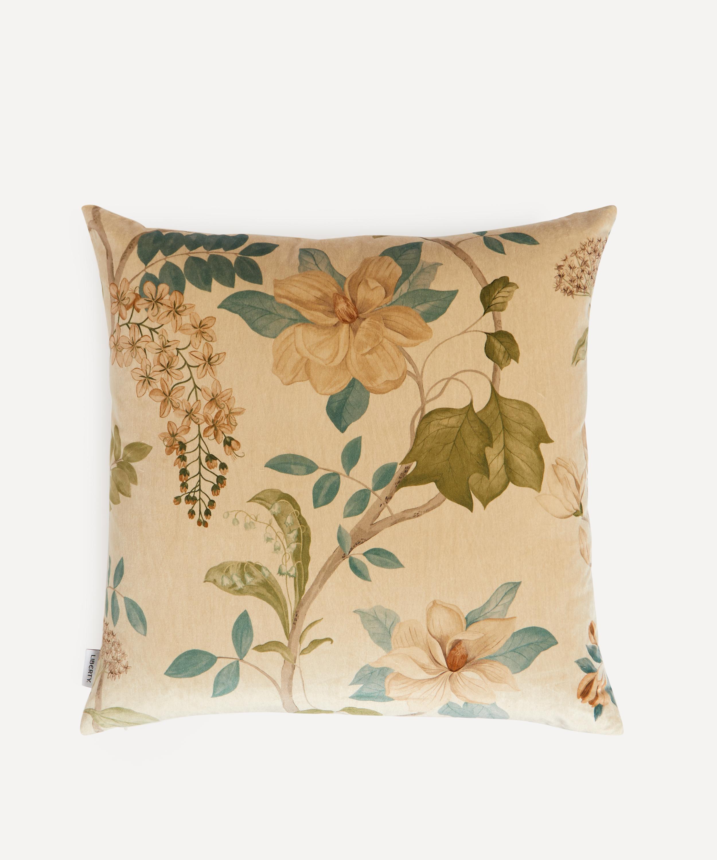 Liberty - Magical Plants Velvet Cushion image number 0