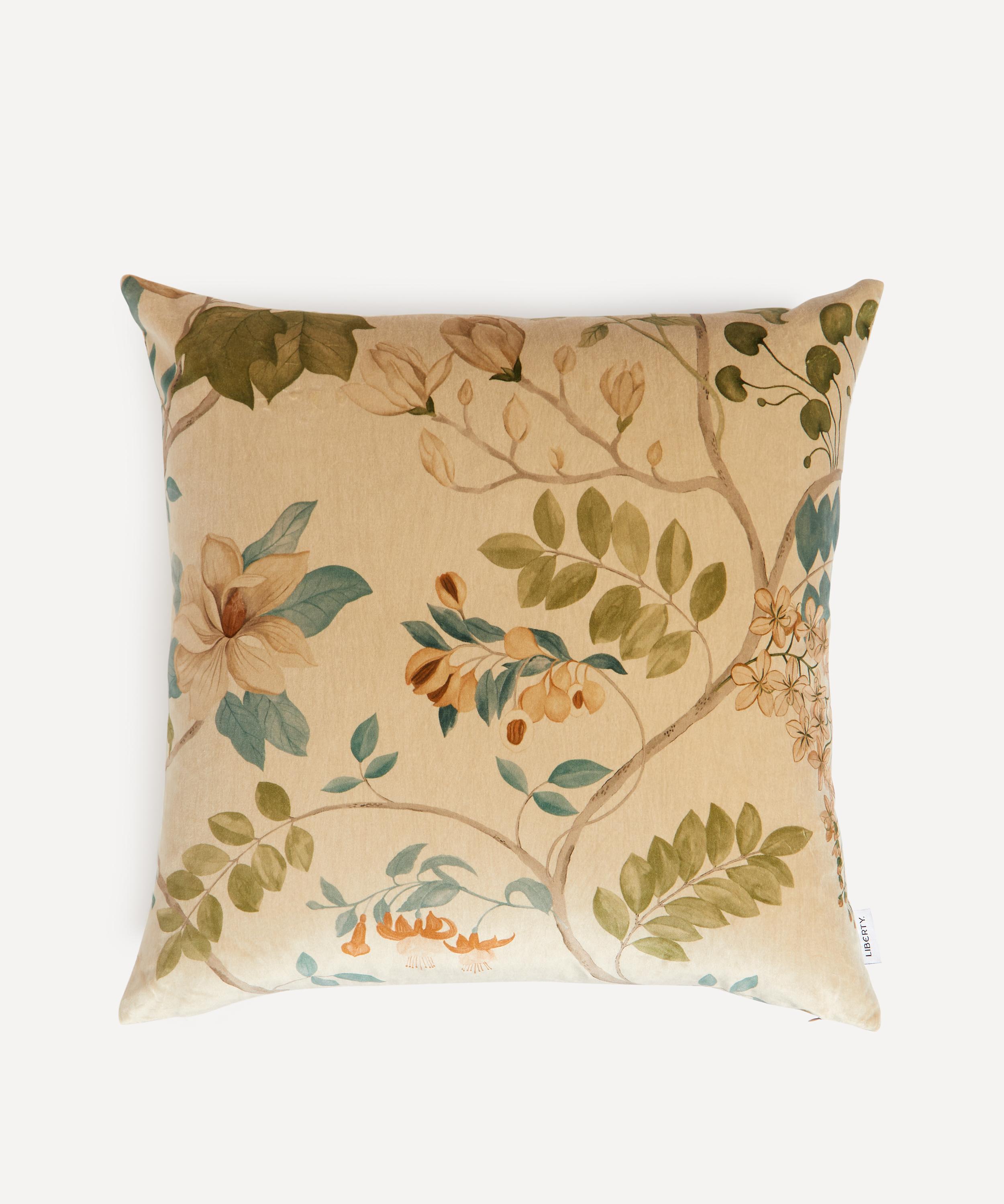 Liberty - Magical Plants Velvet Cushion image number 1