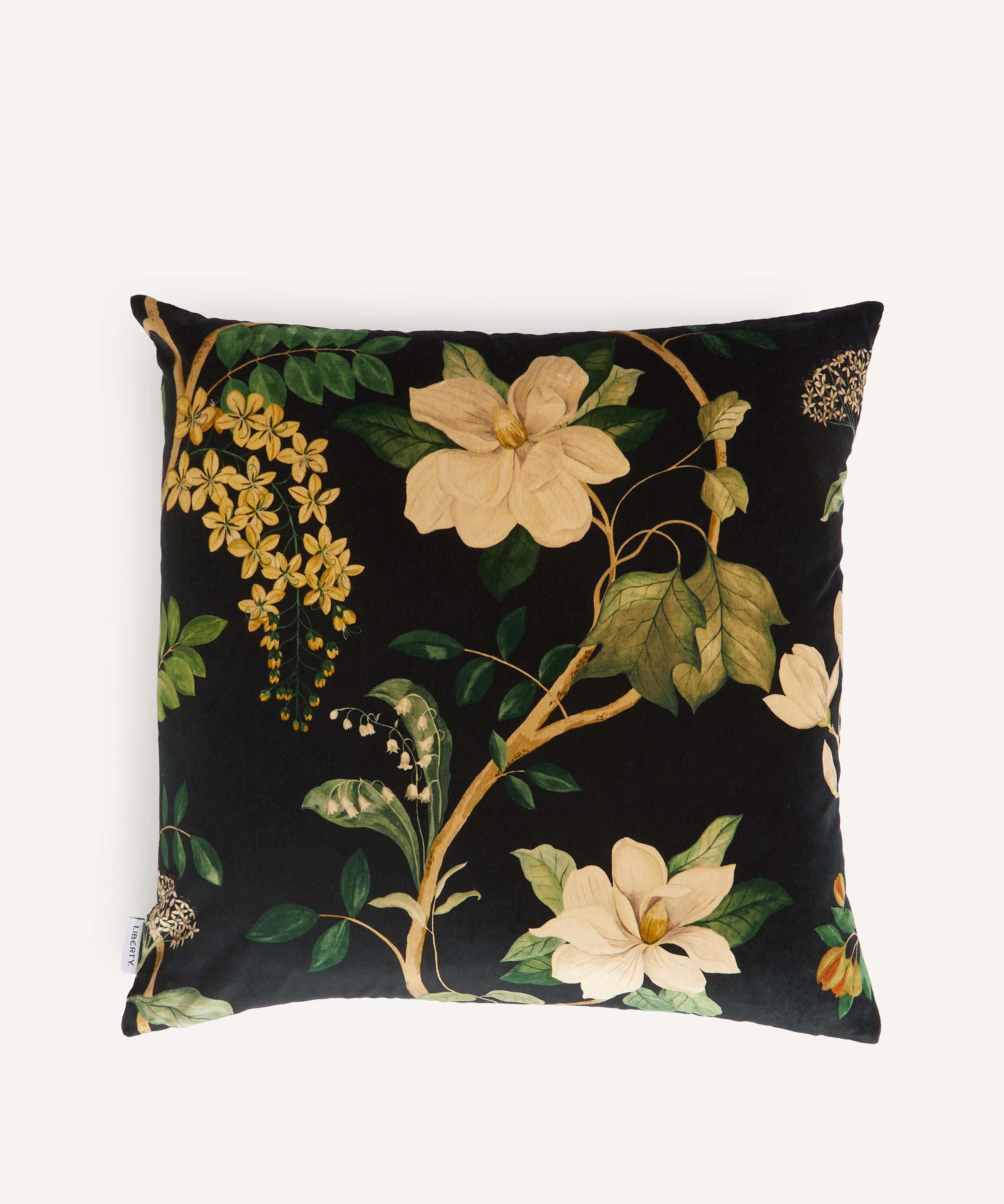 Liberty - Magical Plants Velvet Cushion image number 0