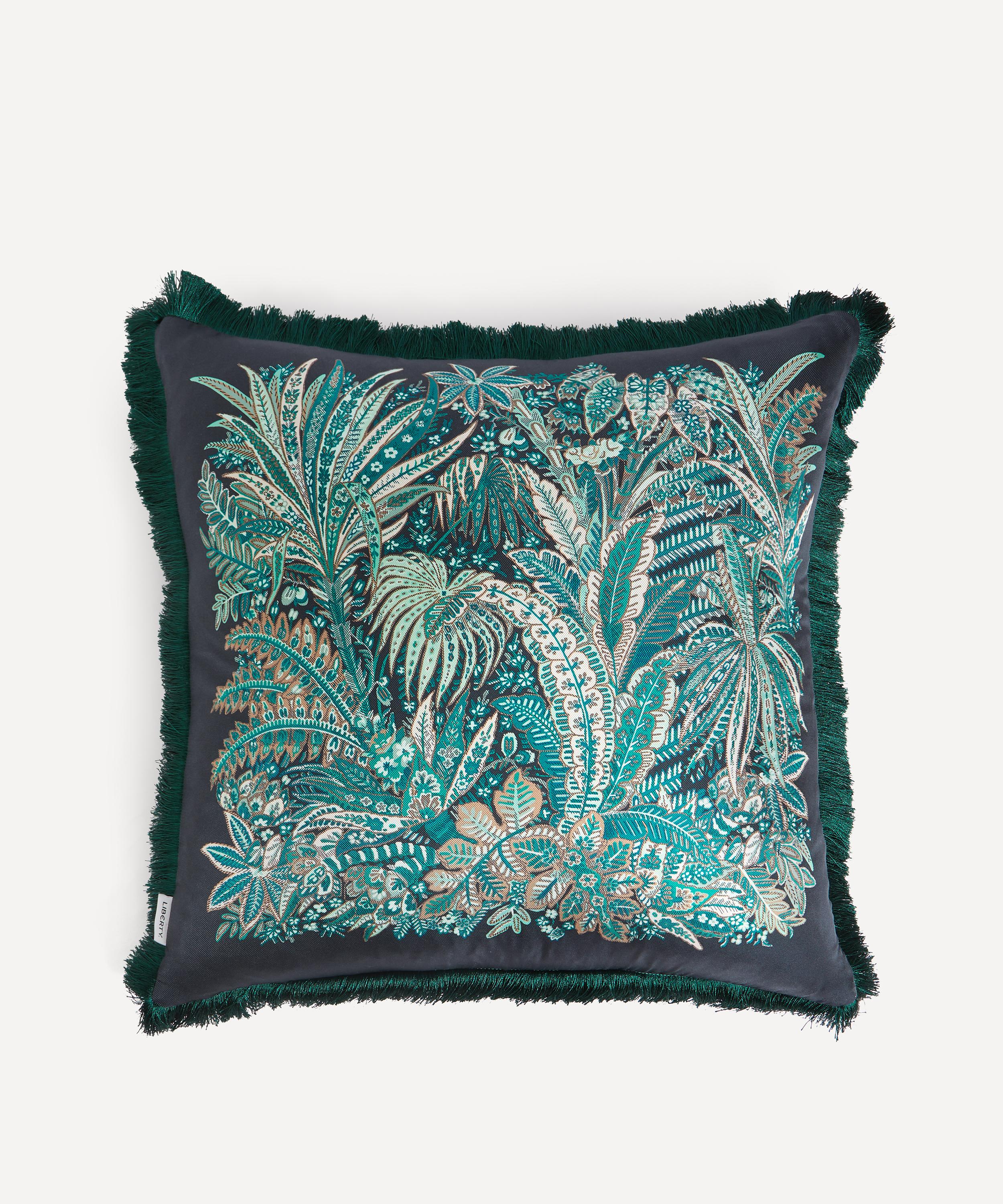 Liberty - Persian Verdure Square Silk Cushion image number 0