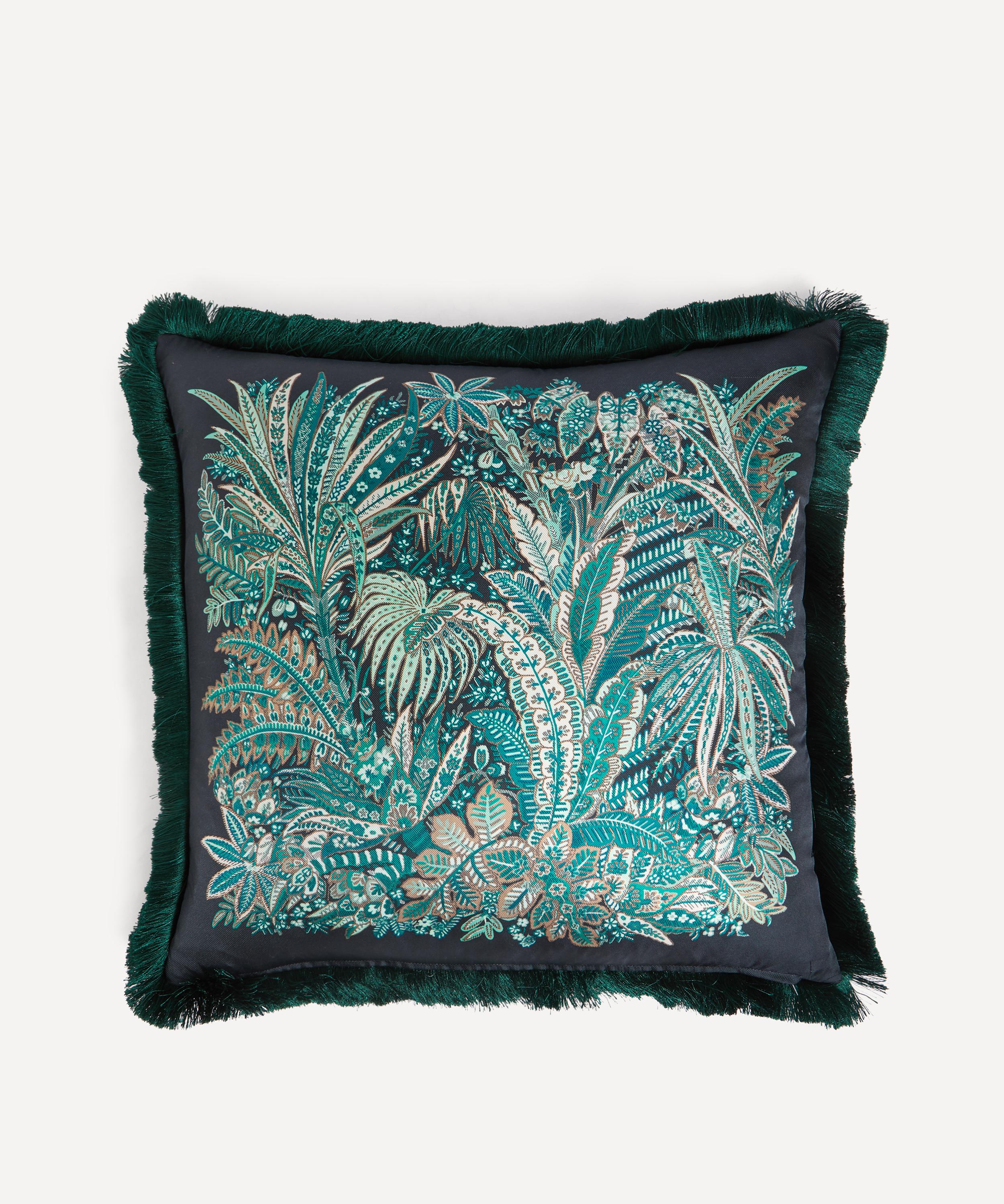 Liberty - Persian Verdure Square Silk Cushion image number 1