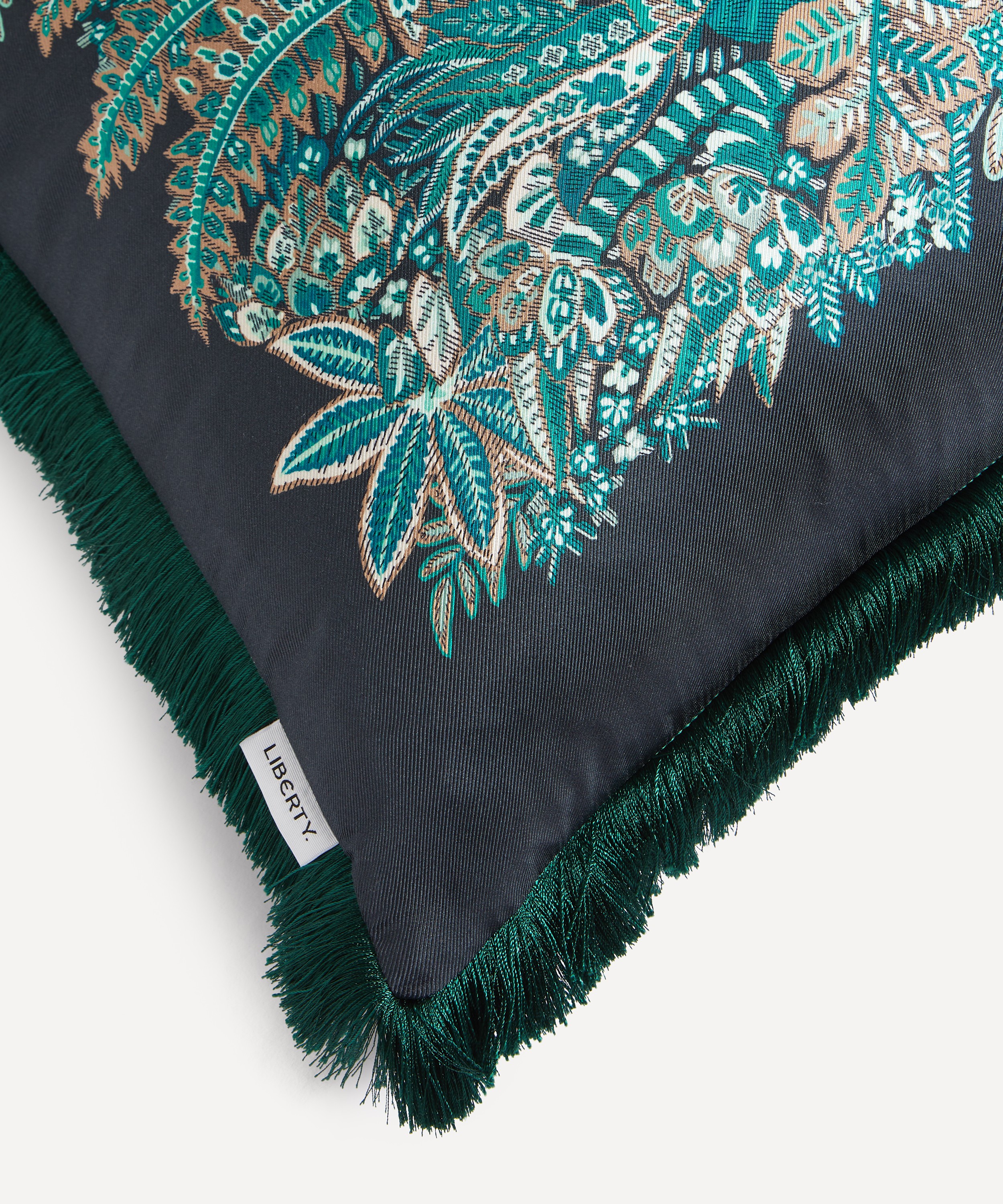 Liberty - Persian Verdure Square Silk Cushion image number 2
