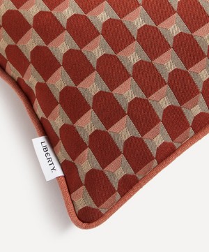 Liberty - Obi Check Jacquard Rectangular Cushion in Lacquer image number 3