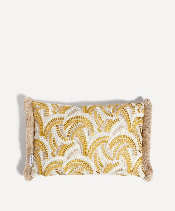 Liberty - Kimono Knot Rectangular Cushion in Cosmos image number null