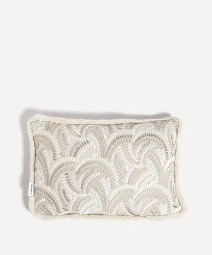 Liberty - Kimono Knot Rectangular Cushion in Fennel image number 0