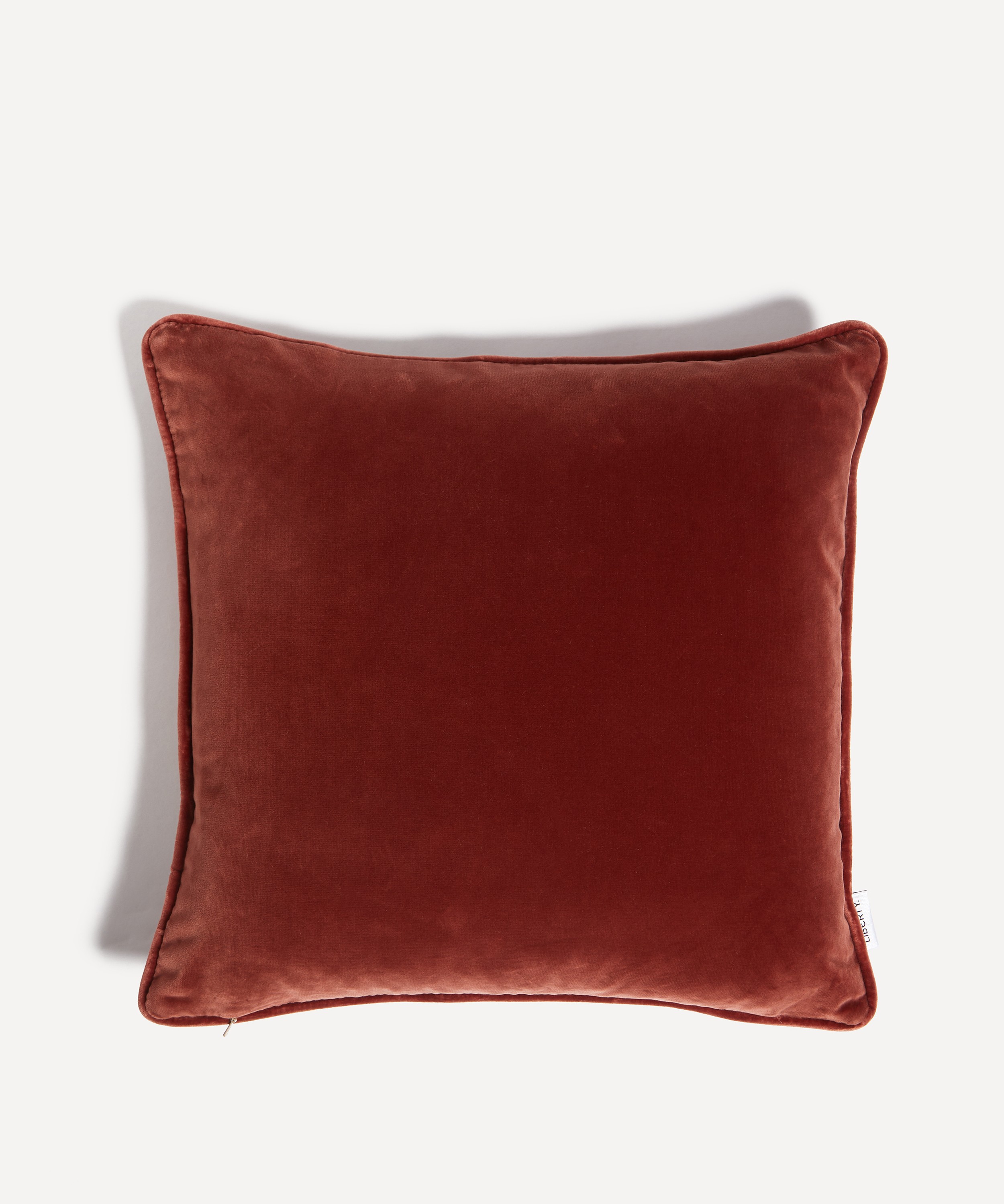 Liberty - Butterfield Square Cotton Velvet Cushion in Lacquer image number 2