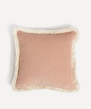 Liberty - Butterfield Square Cotton Velvet Cushion in Lichen image number 2