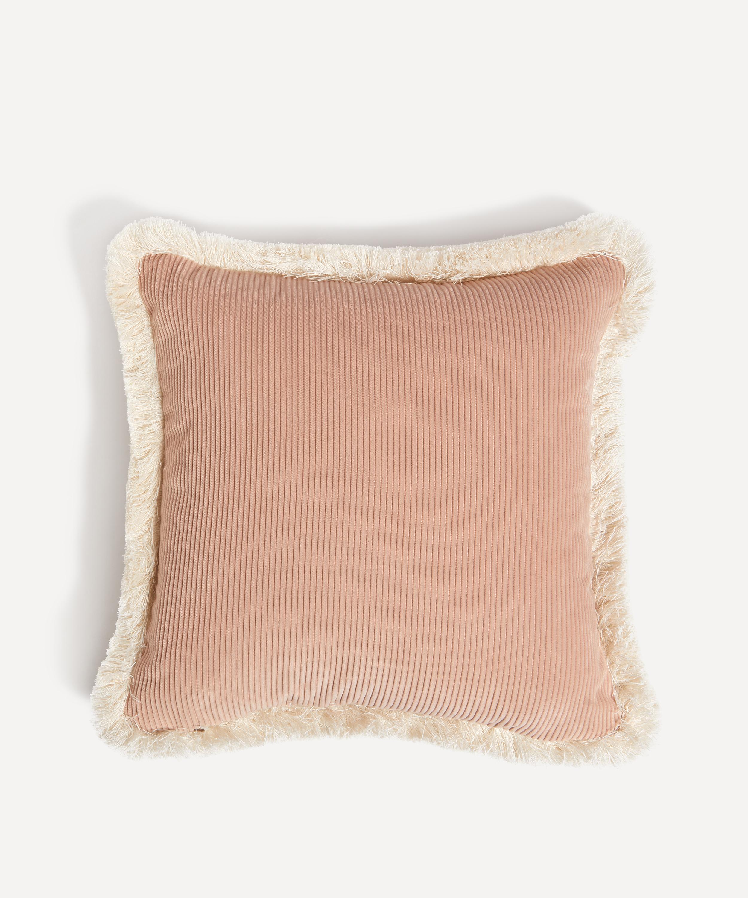 Liberty - Butterfield Square Cotton Velvet Cushion in Lichen image number 2