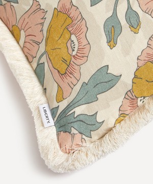 Liberty - Butterfield Square Cotton Velvet Cushion in Lichen image number 3