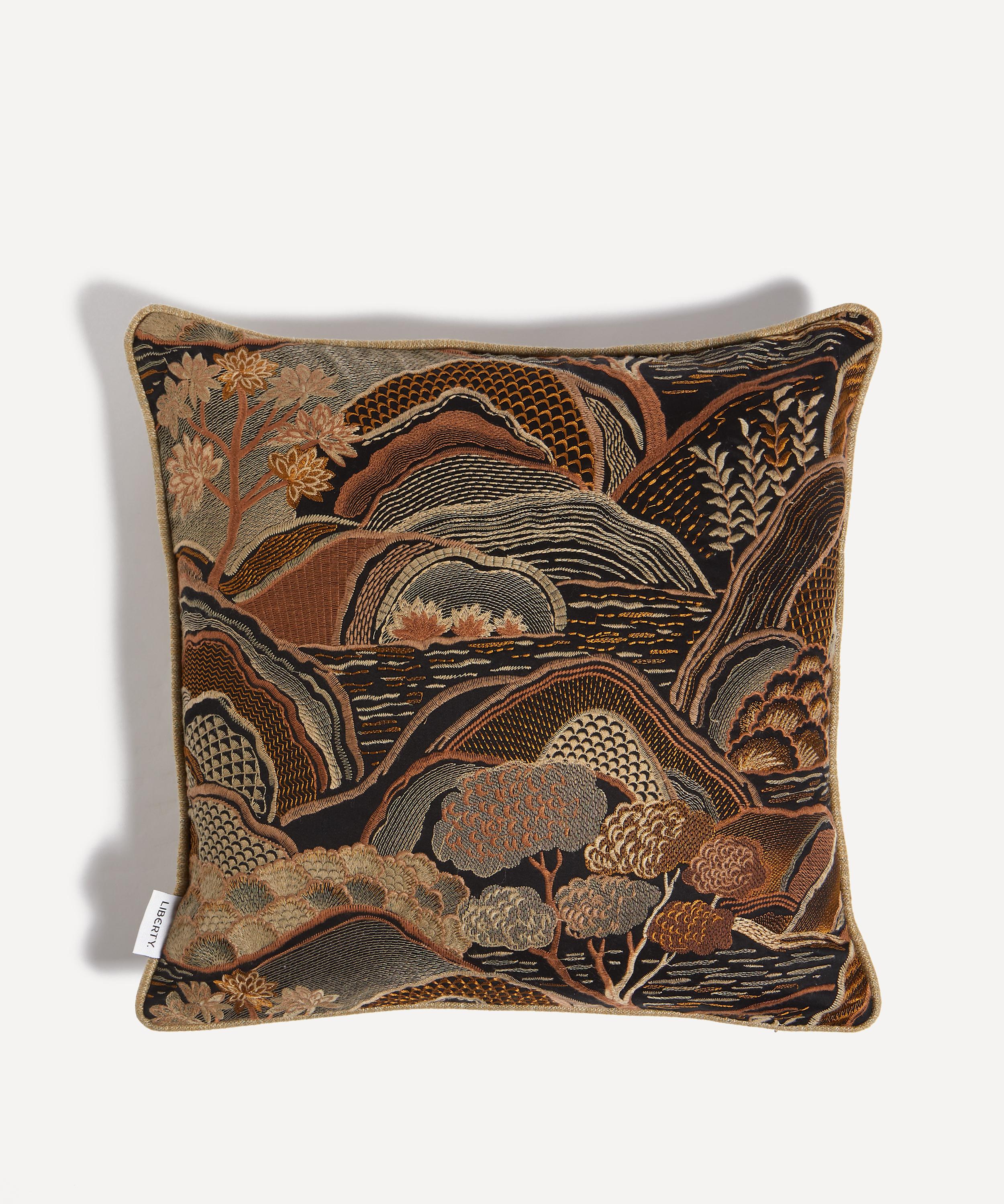 Liberty - Mount Edo Square Cushion in Pewter Dark image number 0