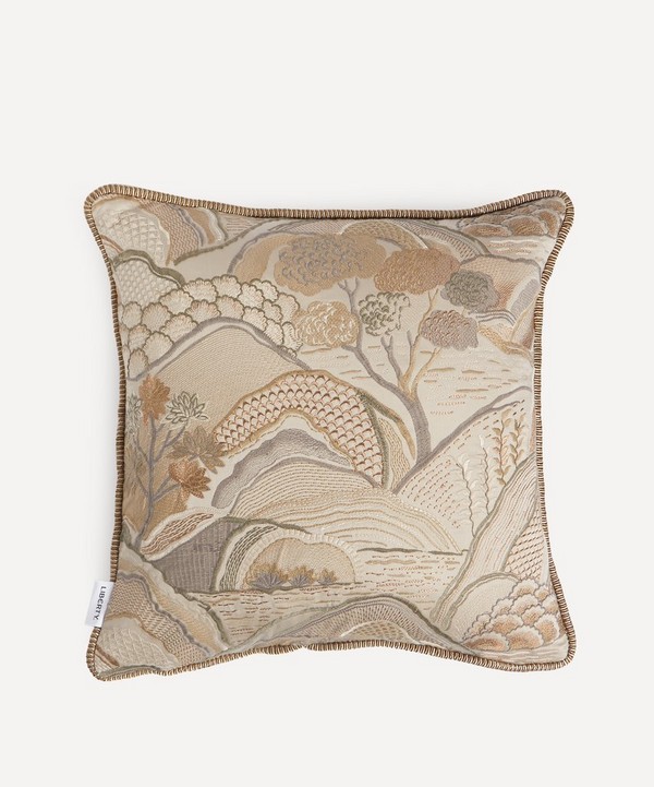 Liberty - Mount Edo Square Cushion in Pewter image number null