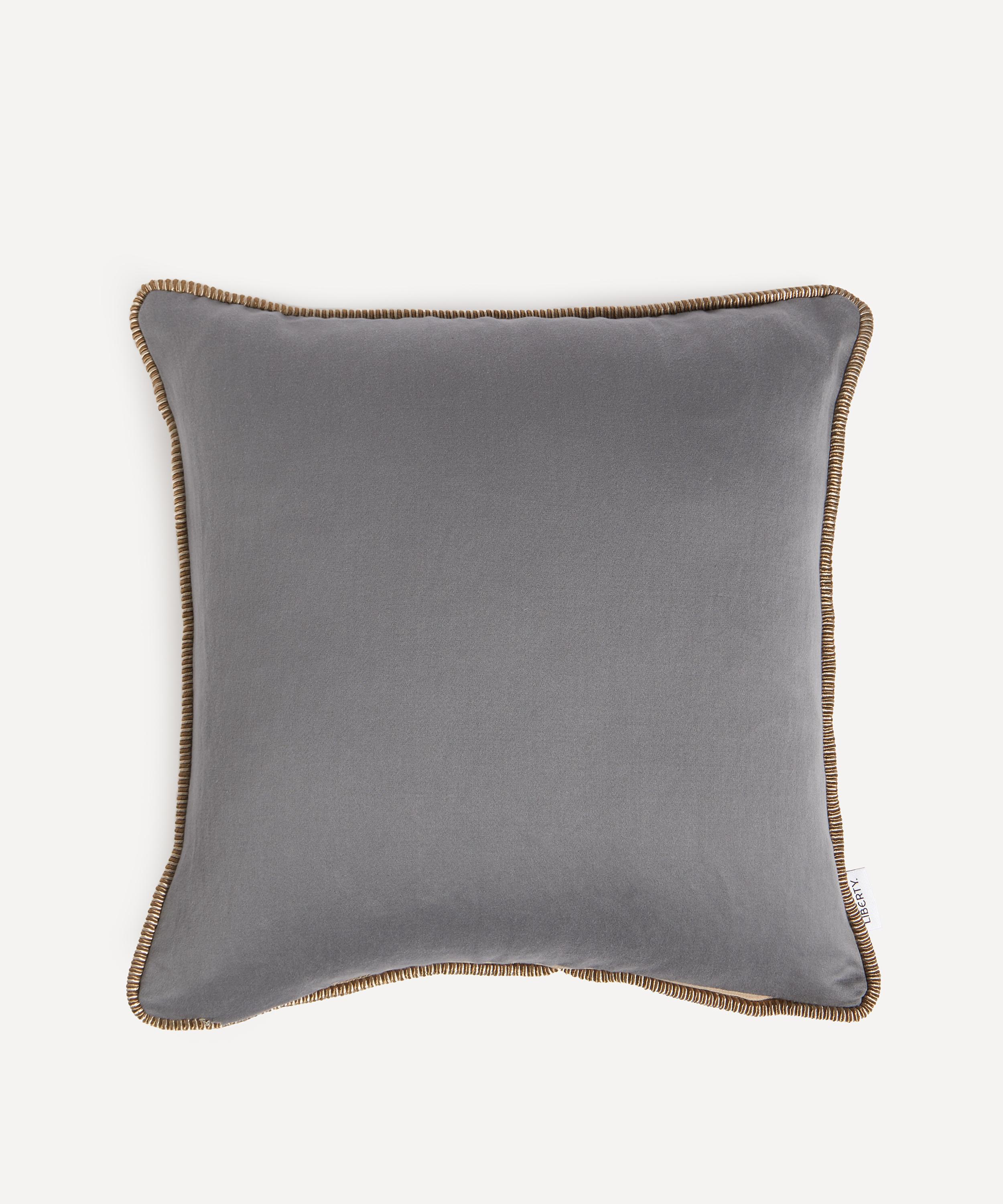 Liberty - Mount Edo Square Cushion in Pewter image number 1