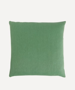 Liberty - Palampore Embroidery Square Cushion in Jade image number 1