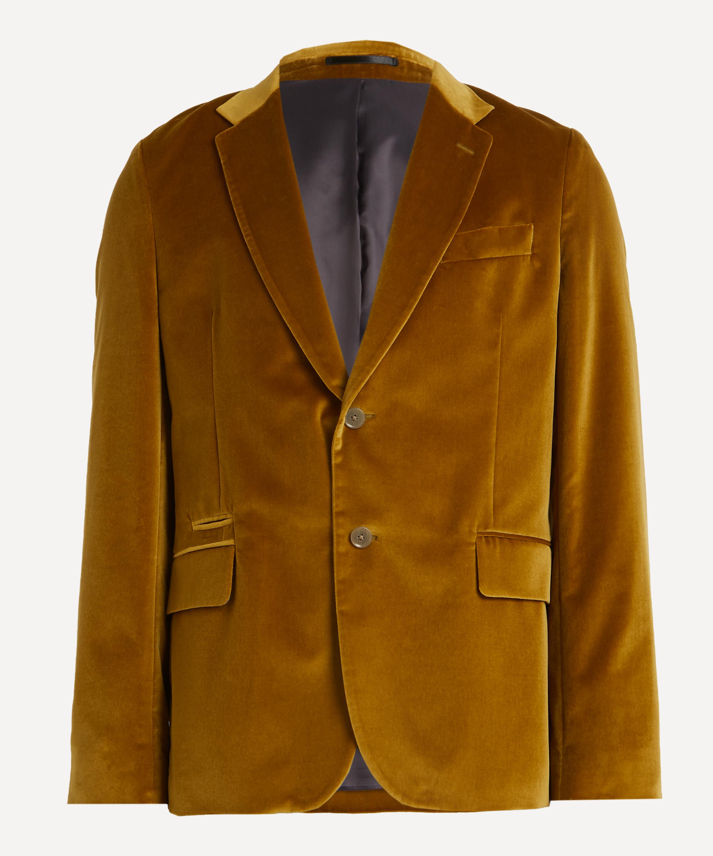 Paul Smith - Chartreuse Velvet Two-Button Blazer