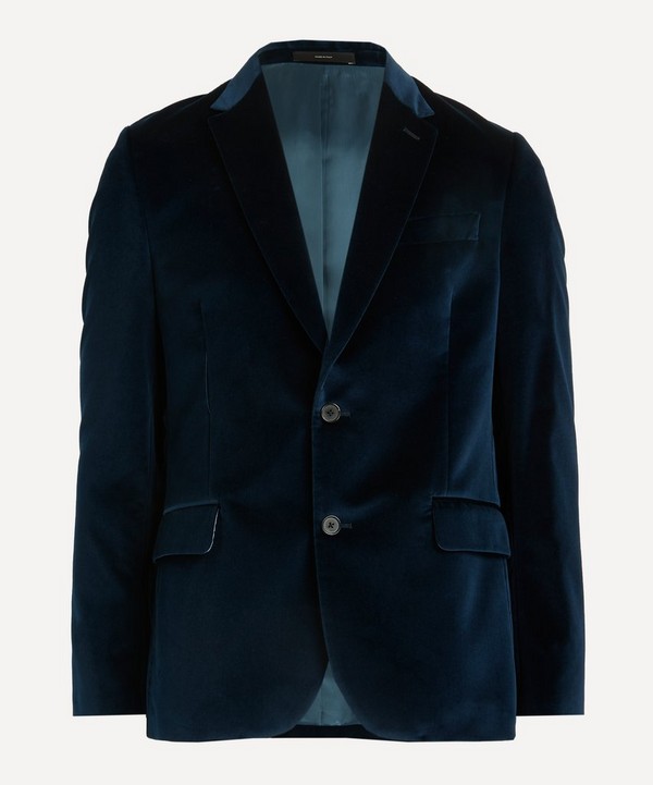 Paul Smith - Inky Velvet Two-Button Blazer image number null