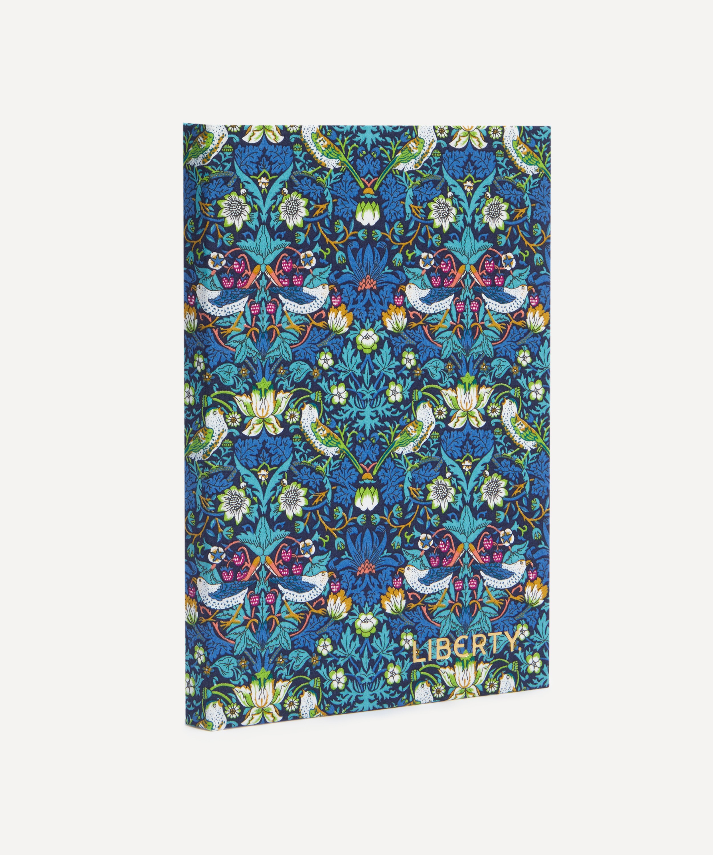 Liberty - Strawberry Thief Print Cotton A5 Lined Notebook image number 1