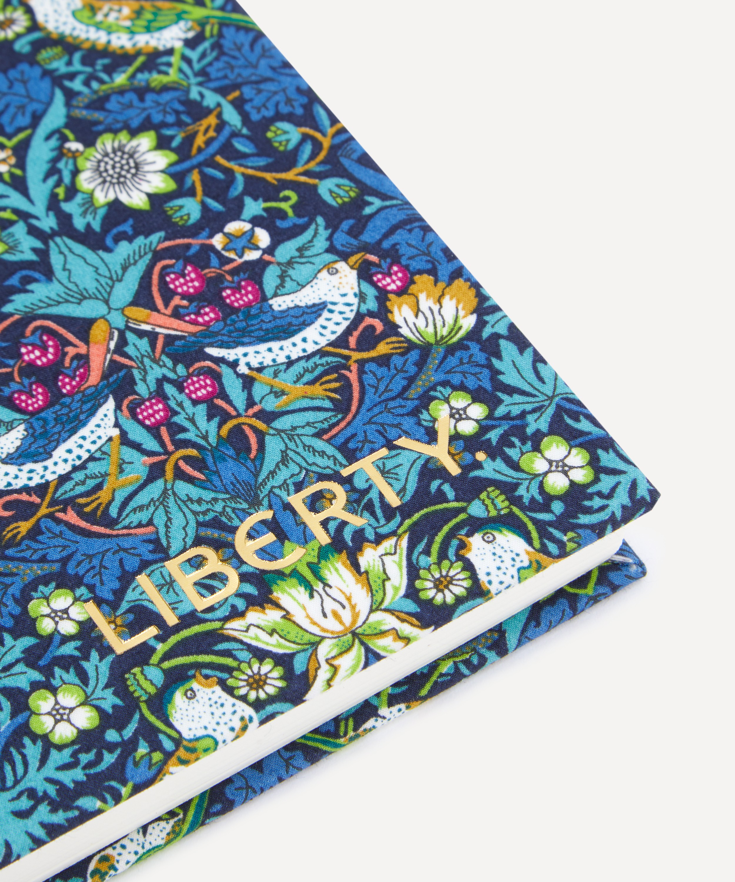 Liberty - Strawberry Thief Print Cotton A5 Lined Notebook image number 5