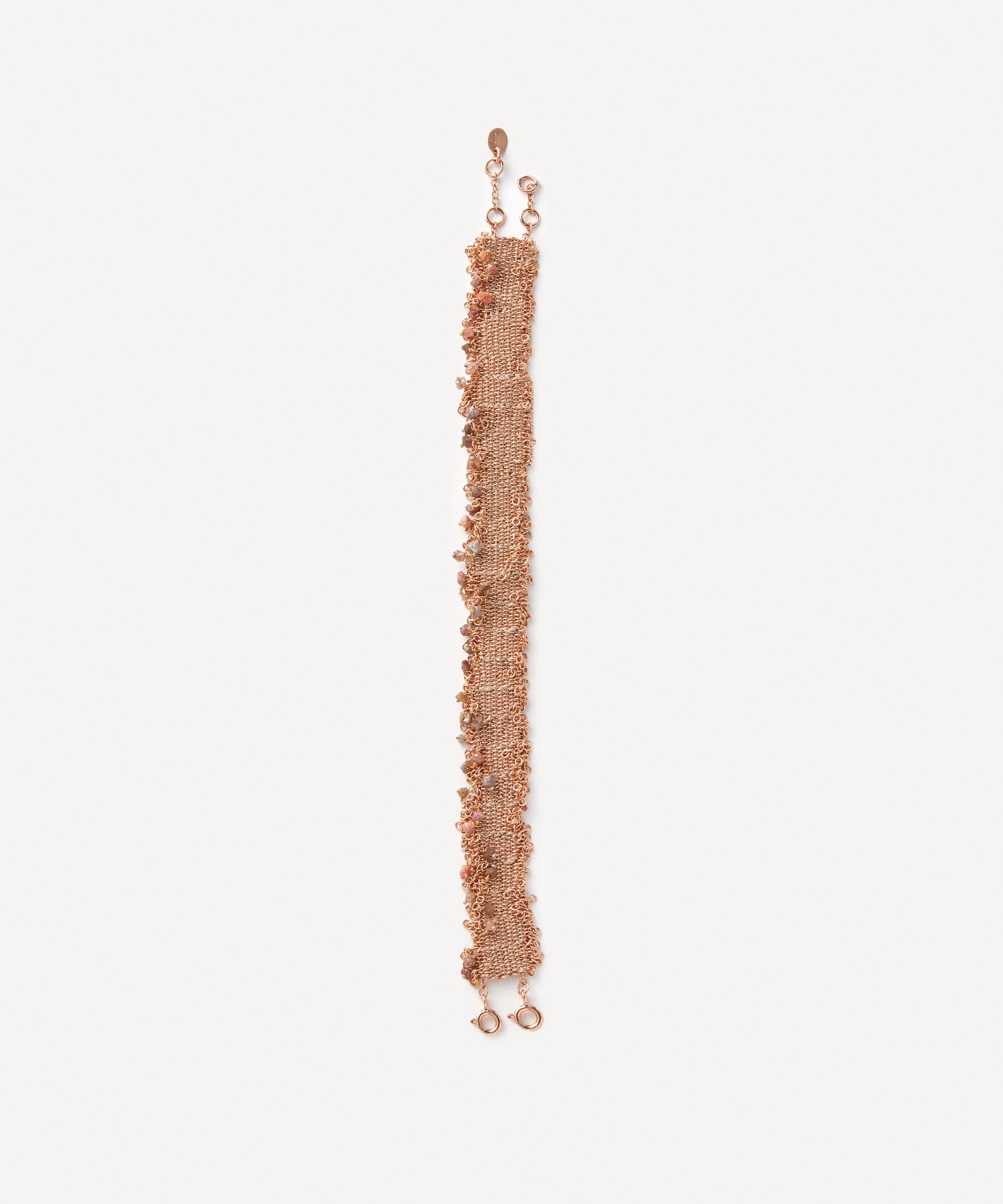 Stephanie Schneider - Rose Gold-Plated Brown Diamond Bracelet image number 0