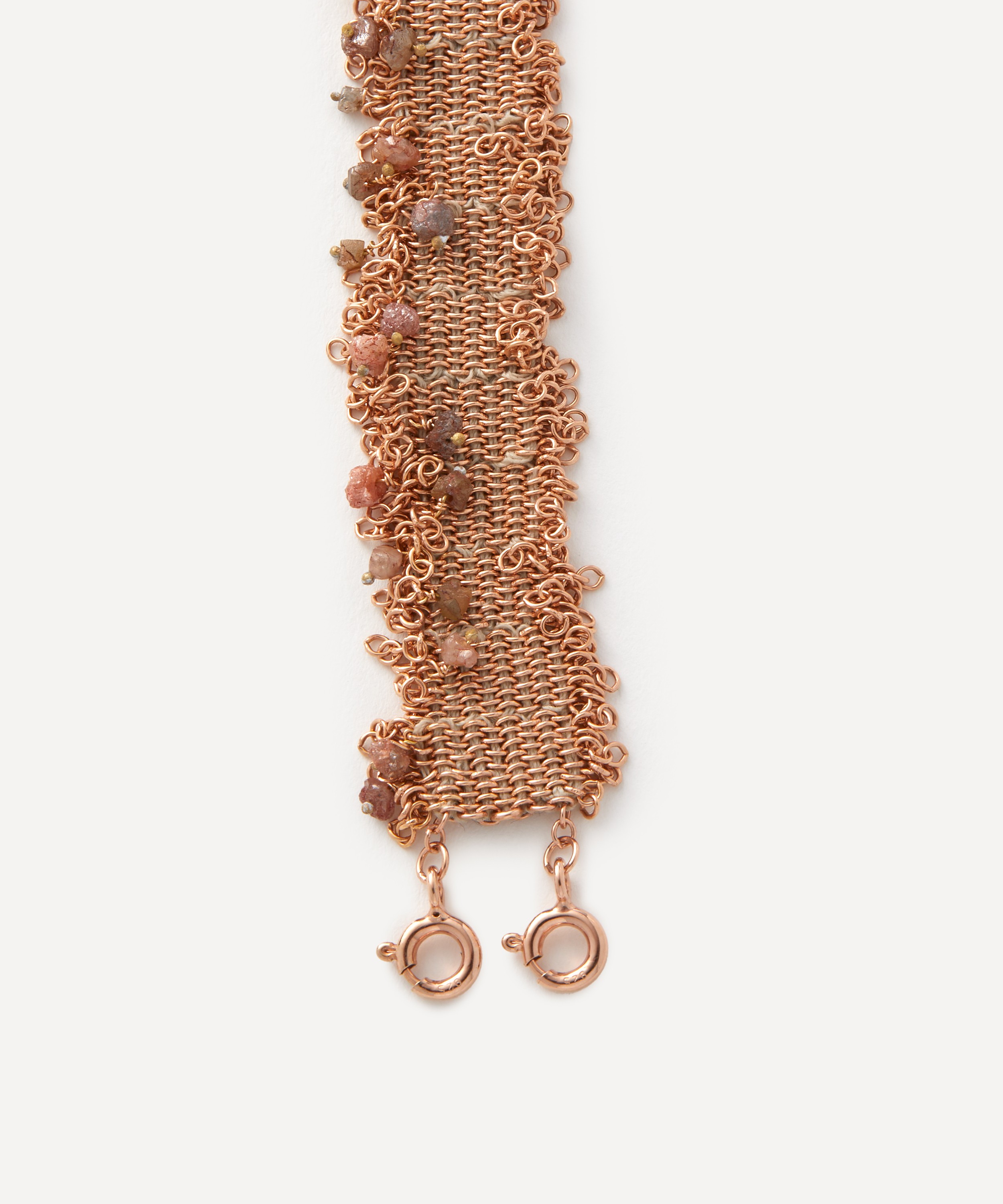 Stephanie Schneider - Rose Gold-Plated Brown Diamond Bracelet image number 1