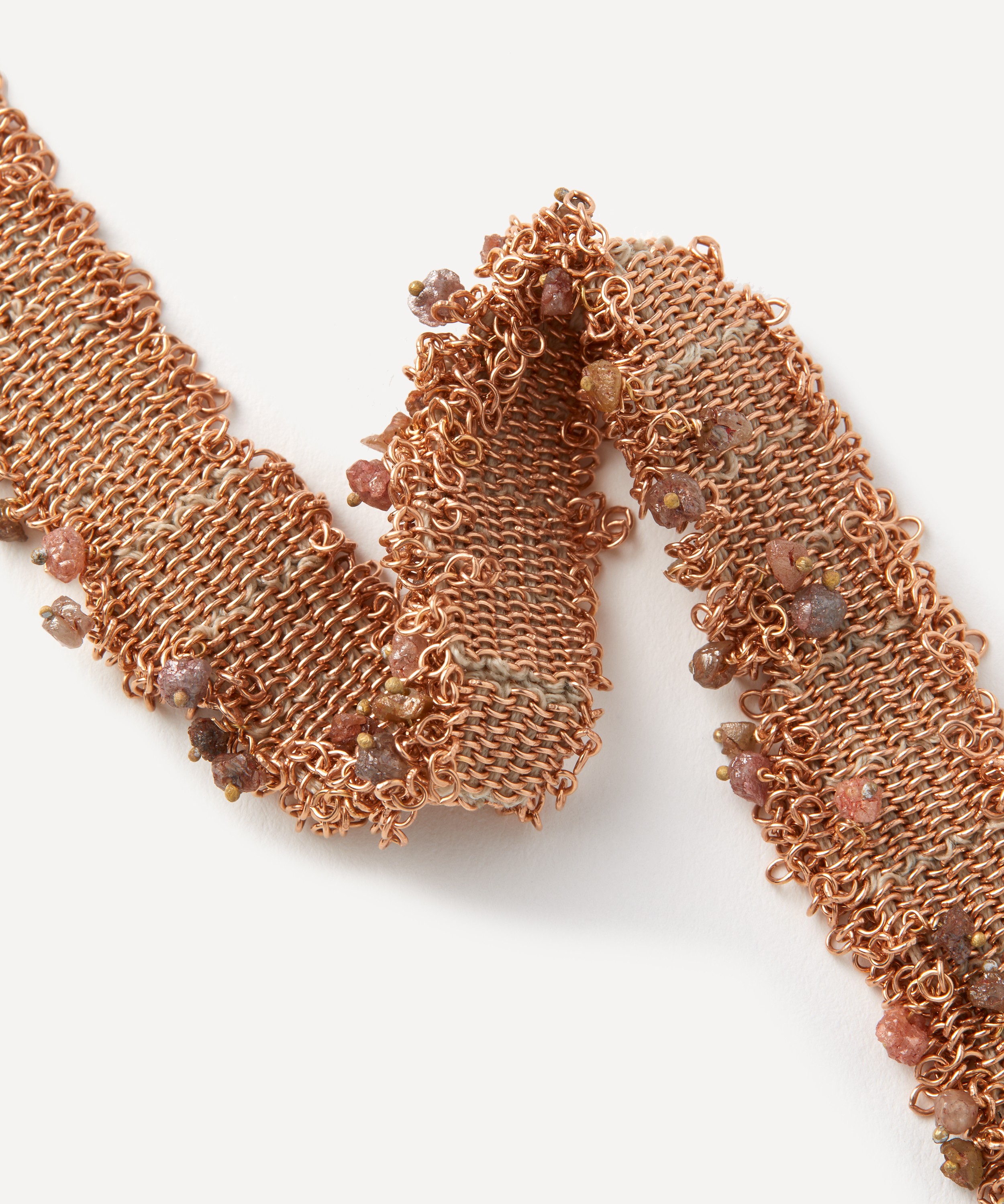 Stephanie Schneider - Rose Gold-Plated Brown Diamond Bracelet image number 2