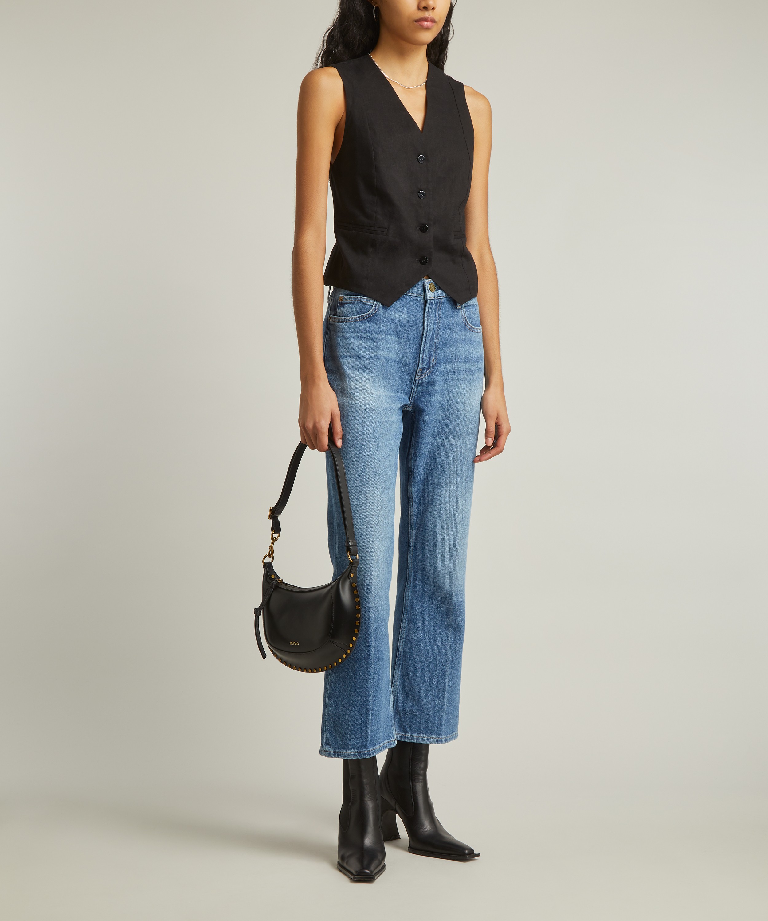 Frame - 70s Crop Mini Boot Jeans image number 1