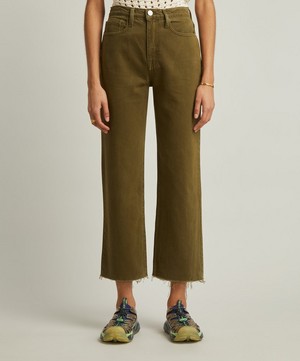 Frame - Cropped Le Jane Straight Leg Jeans image number 2