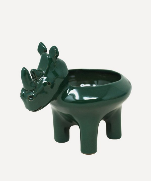 Freaklab - Ceramic Rhinoceros Bowl image number null