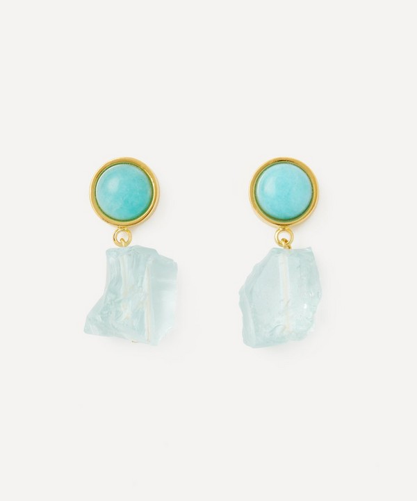 Lizzie Fortunato - Gold-Plated Glacier Bay Drop Earrings