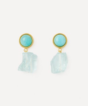Lizzie Fortunato - Gold-Plated Glacier Bay Drop Earrings image number 0